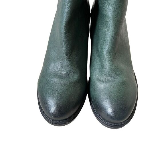 Paula Urban Talla Green Leather Ankle Boots size EU 41 US 10.5 - Picture 9 of 11
